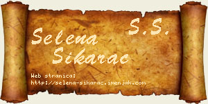 Selena Šikarac vizit kartica